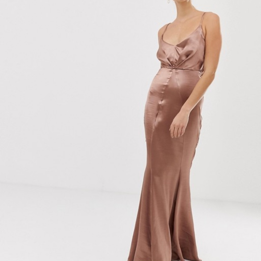 ASOS DESIGN Tall satin maxi dress - NEW
